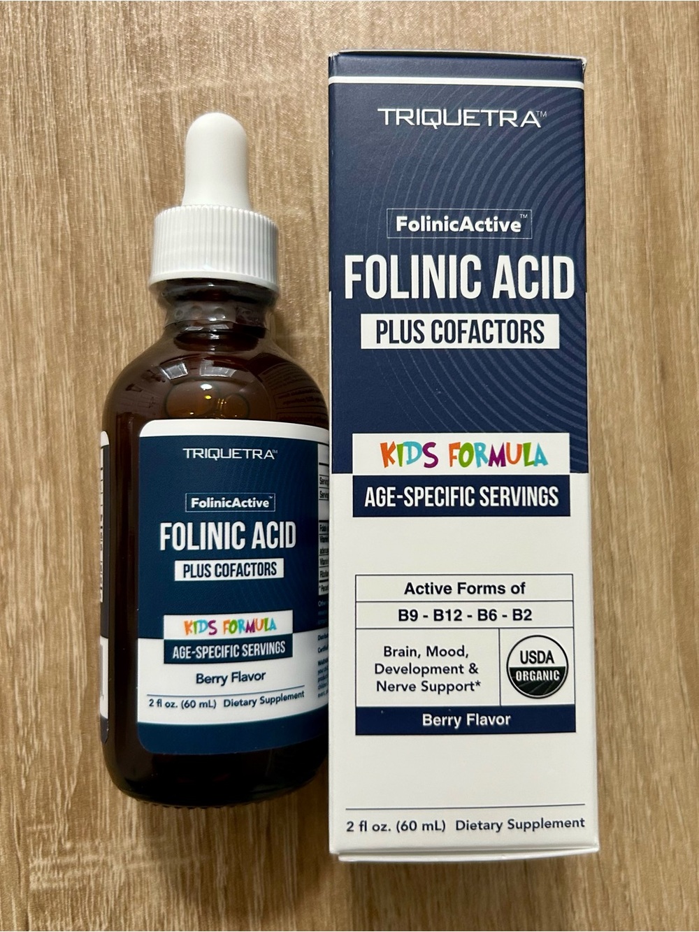 Triquetra Kids Folinic Acid + B12, B6 & B2 for Mood, Energy & Cognition USA
